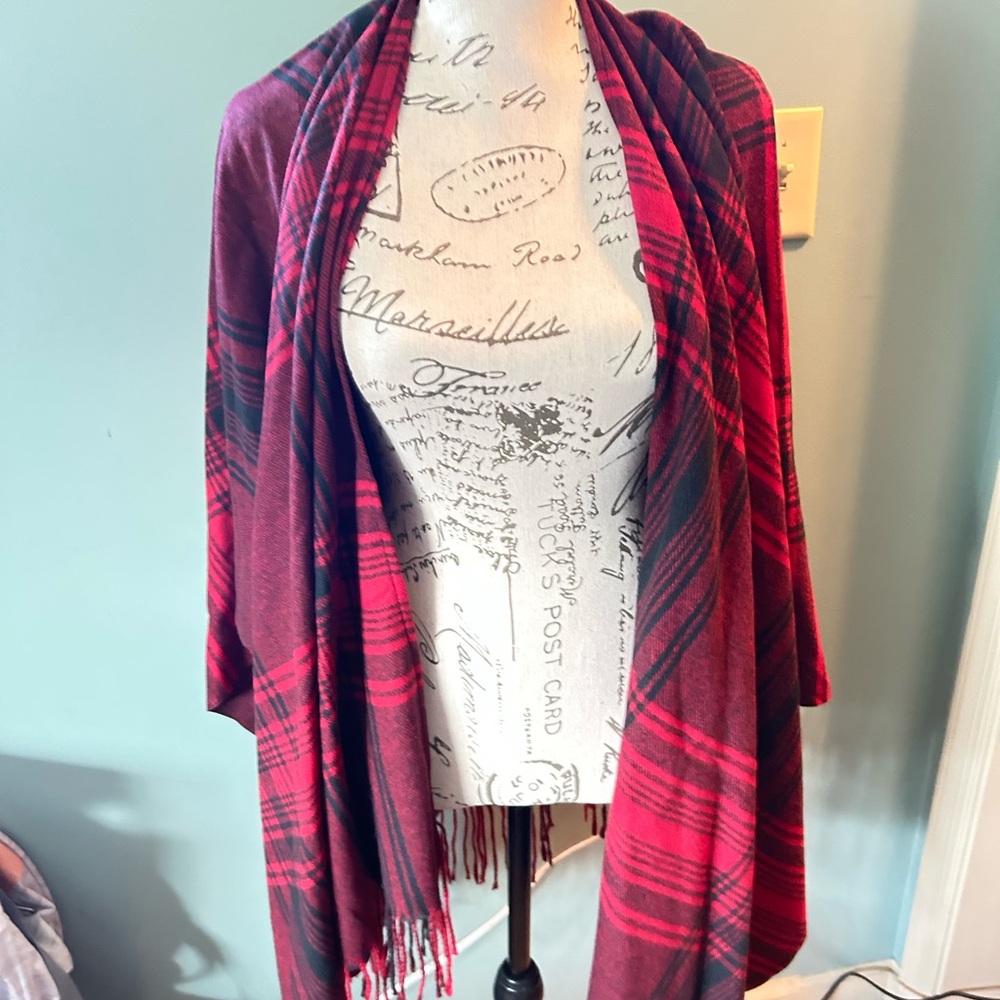 Women’s knit shawl Kim Gravel belle one size NWOT Fall Cozy